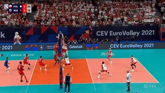 Polska -Rosja. ME siatkarzy 2021. Ostatnia akcja meczu (POLSAT SPORT) Wideo