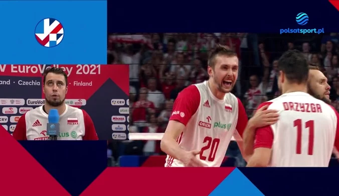 Polska -Rosja. ME siatkarzy 2021. Fabian Drzyzga: Czerpiemy radość z gry przed naszymi kibicami (POLSAT SPORT) Wideo