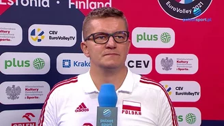 ME siatkarzy 2021. Robert Kaźmierczak: Nie chcemy zbyt szybko trafić na Rosję (POLSAT SPORT). Wideo