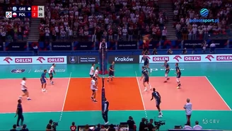 Ostatnia akcja w meczu Polska - Grecja (POLSAT SPORT) Wideo