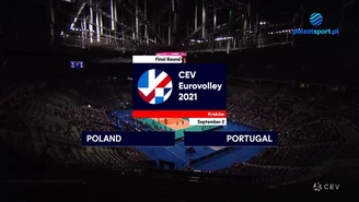 ME siatkarzy 2021: Polska - Portugalia 3:1. Skrót meczu (POLSAT SPORT) Wideo