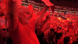 Hymn Polski przed meczem z USA w ćwierćfinale siatkarskich MŚ. WIDEO