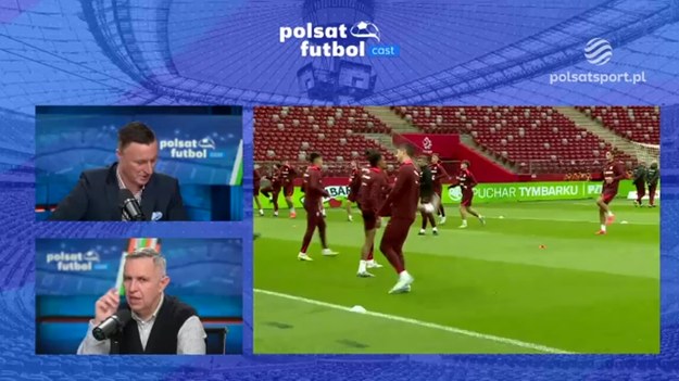 Roman Kołtoń i Tomasz Hajto dyskutowali o tym, kim i w jaki sposób zastąpić podczas listopadowych meczów reprezentacji kontuzjowanego Roberta Lewandowskiego. Fragment Polsat Futbol Cast. 