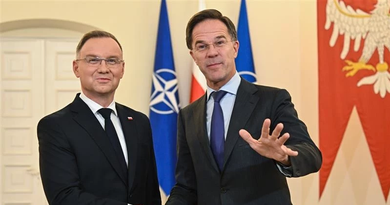 Andrzej Duda i Mark Rutte