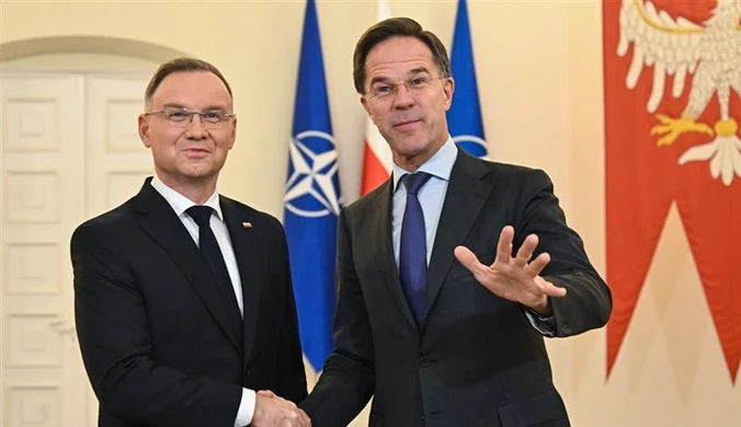 Mark Rutte spotkał się z Andrzejem Dudą. "Wielka satysfakcja"