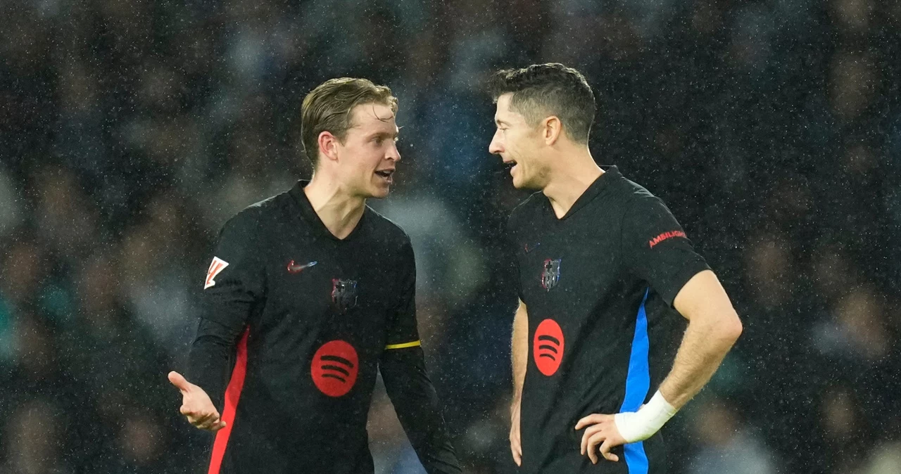 Frenkie de Jong i Robert Lewandowski