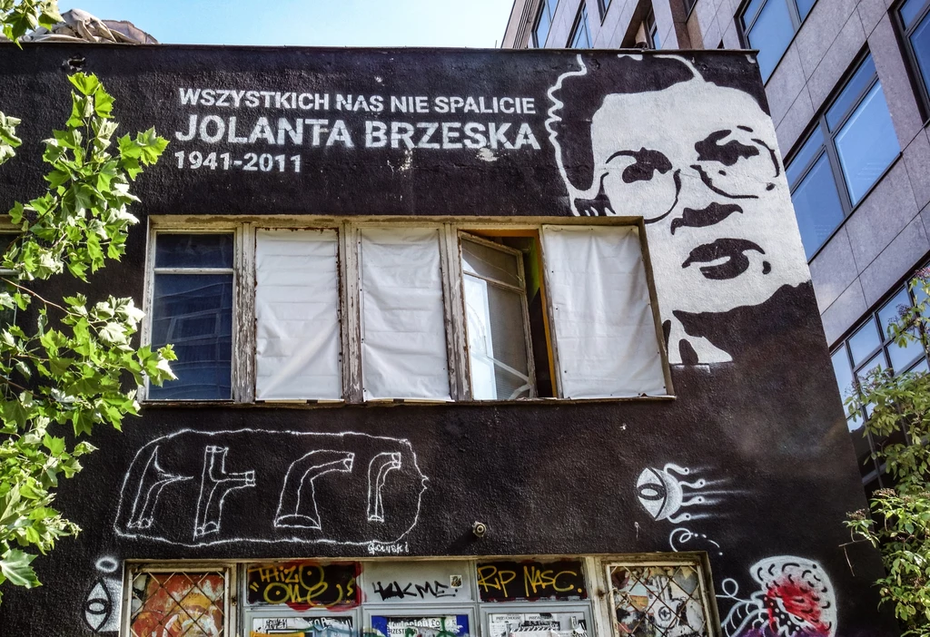 Mural poświęcony Jolancie Brzeskiej