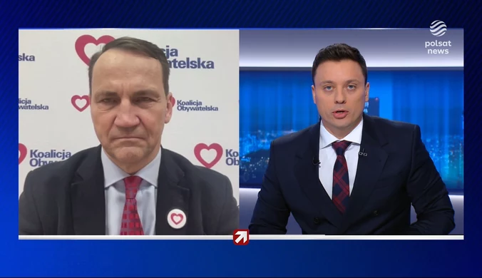 Sikorski w "Gościu Wydarzeń": Scholz podjął spore ryzyko reputacyjne