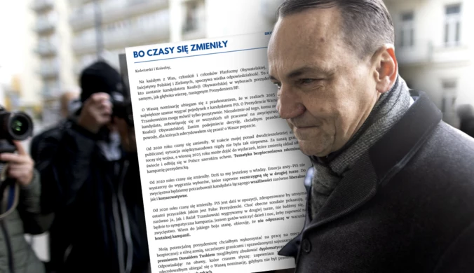 Sikorski pisze list do działaczy KO. "Winnych rozliczyć, krzywdy naprawić"