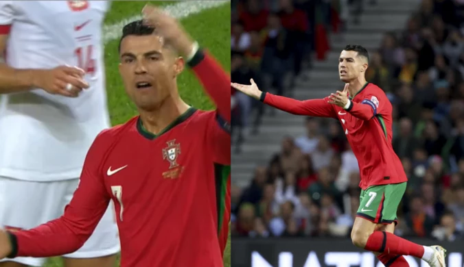 Ronaldo puszczały nerwy, iskrzy od samego początku. Ruszył z pretensjami do Polaka