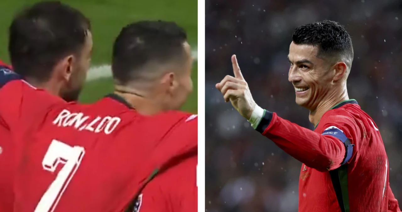 Cristiano Ronaldo miał sporo powodów do świętowania w drugiej połowie meczu Portugalia - Polska