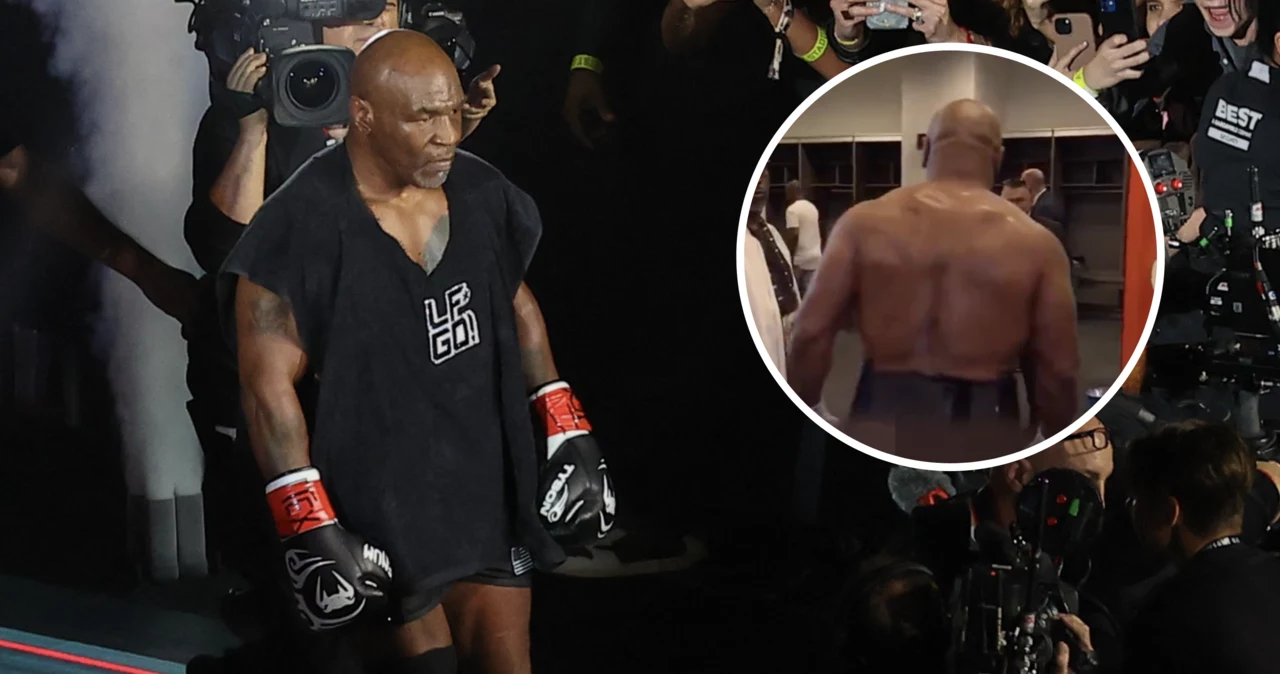 Mike Tyson został przyłapany przed walką w skąpej stylizacji