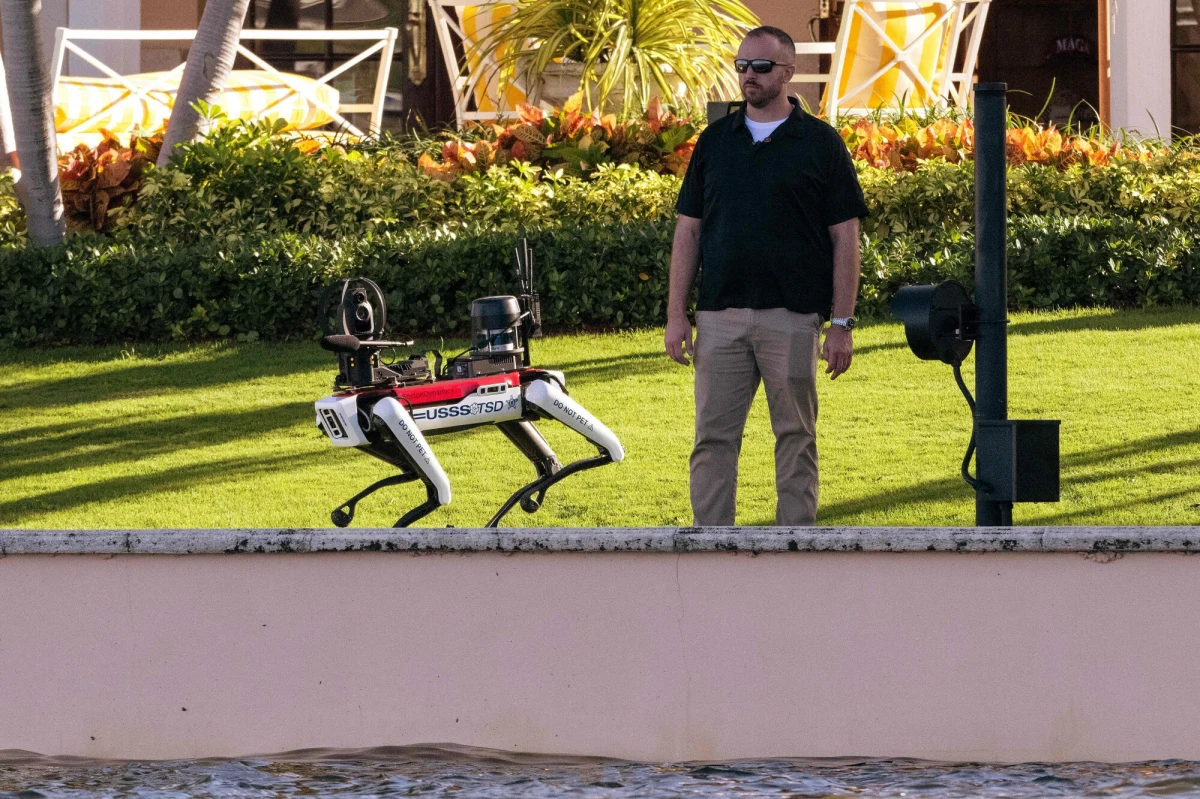 Posiadłość amerykańskiego prezydenta elekta Donalda Trumpa jest strzeżona nie tylko przez ludzi. Agentów Secret Service wspomaga pies robot. Jego obecność wzbudziła zainteresowanie mediów. 
