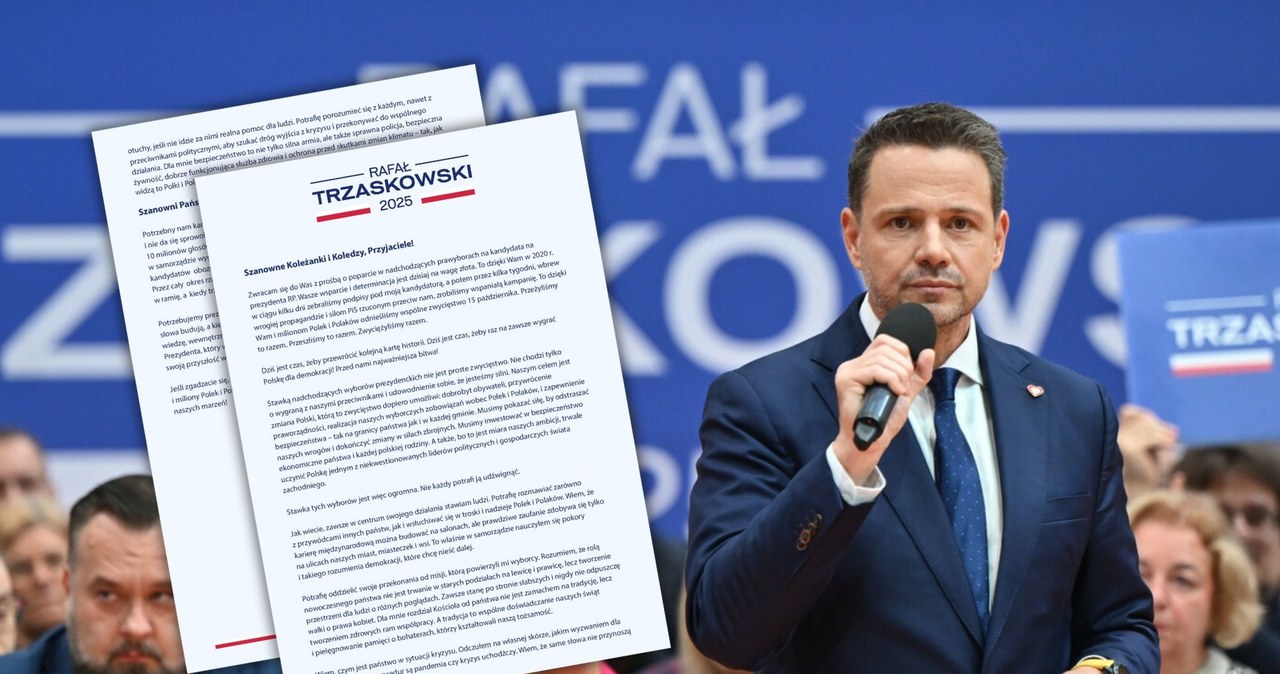  Prawybory w KO. Rafał Trzaskowski napisał list do członków partii