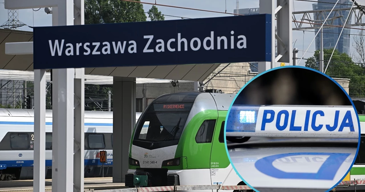 Dworzec Warszawa Zachodnia. Agresywny mężczyzna, po wyrzuceniu z pociągu został znaleziony martwy