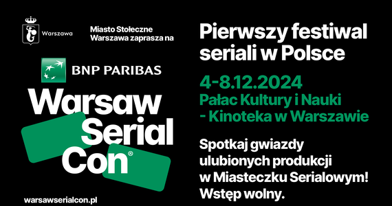 Harmonogram oraz lista seriali wyświetlanych podczas BNP Paribas Warsaw SerialCon 2024 zostały ogłoszone. Rusza także sprzedaż karnetów i biletów na stronie festiwalu. Impreza odbędzie się w Warszawie w dniach 4-8 grudnia. 