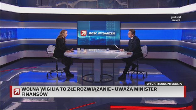 - Z całym szacunkiem do ministra finansów, ale nie możemy traktować Wigilii jak zwykły dzień - powiedziała Agnieszka Dziemianowicz-Bąk w "Gościu Wydarzeń". Zdaniem minister rodziny szacunki Andrzeja Domańskiego nie mają odzwierciedlenia w rzeczywistości, a 24 grudnia powinien być całkowicie wolny. 