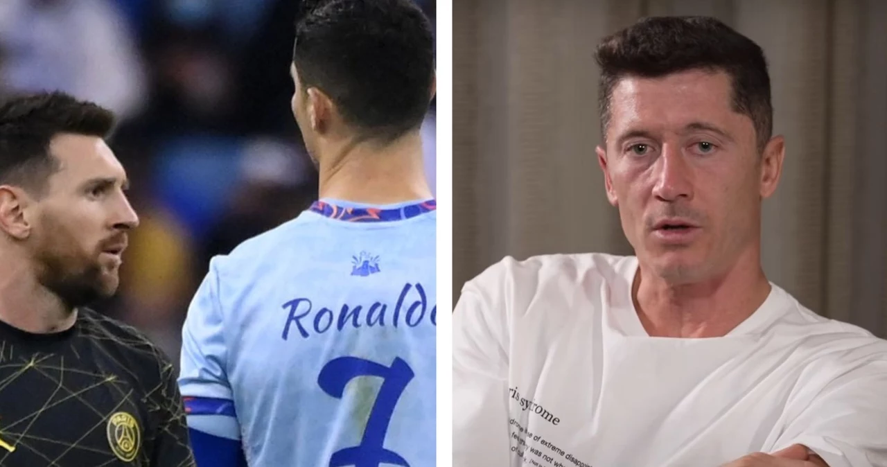 Robert Lewandowski ma dużo pokory, porównując się do Cristiano Ronaldo i Lionela Messiego