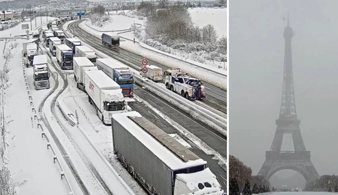 Zima dotarła do Francji. Odczuły to setki tysięcy osób