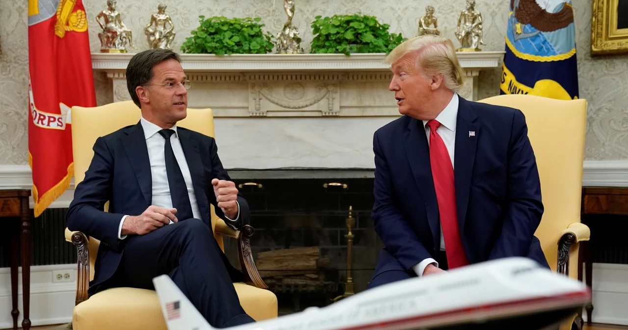 Mark Rutte oraz Donald Trump w Białym Domu (zdj. arch.)