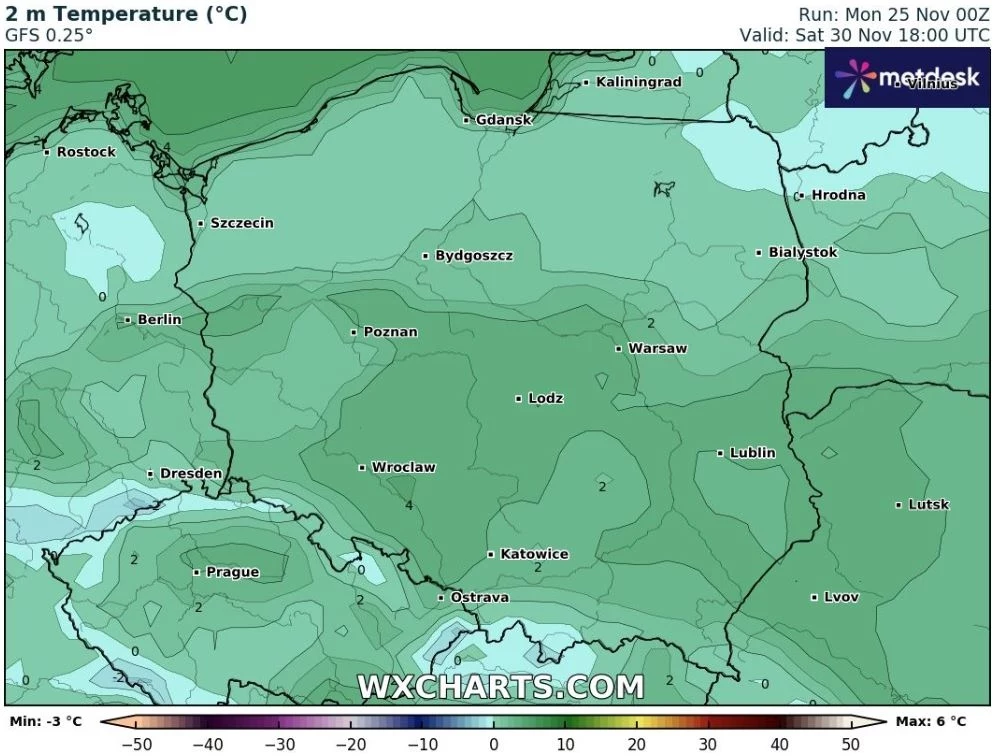 Sobota przyniesie temperatury od od 0 do 10 stopni Celsjusza. W nocy z soboty na niedzielę na terenach podgórskich Karpat może być -9 st. C