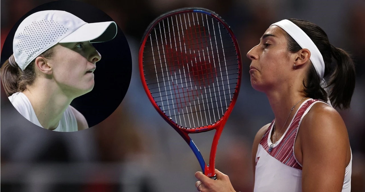 Iga Świątek i Caroline Garcia 