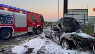 Tragiczny wypadek na Śląsku. Samochód stanął w ogniu