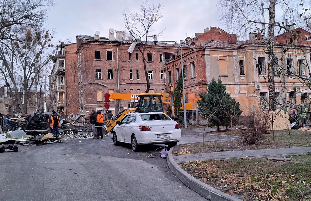 Miejsce, w którym spadła rosyjska rakieta