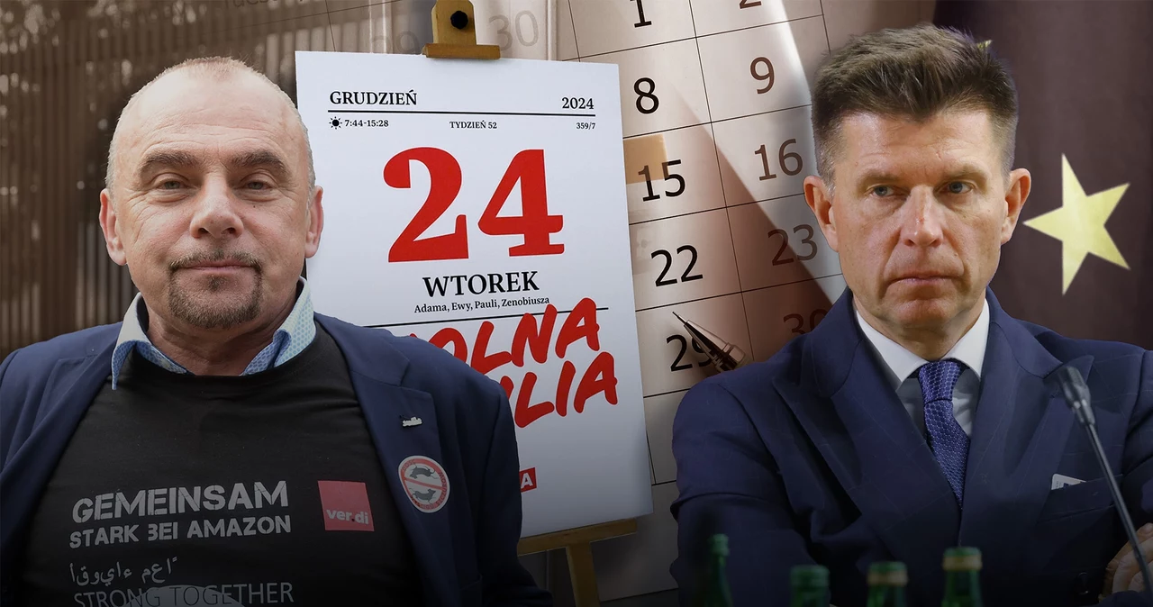 Od lewej: Alfred Bujara z Solidarności i Ryszard Petru, poseł Polski 2050