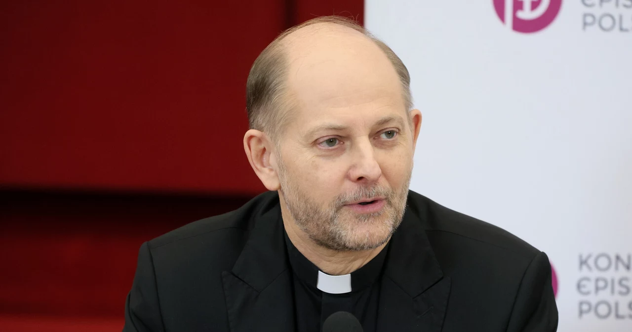 Ksiądz Leszek Gęsiak, rzecznik prasowy Konferencji Episkopatu Polski