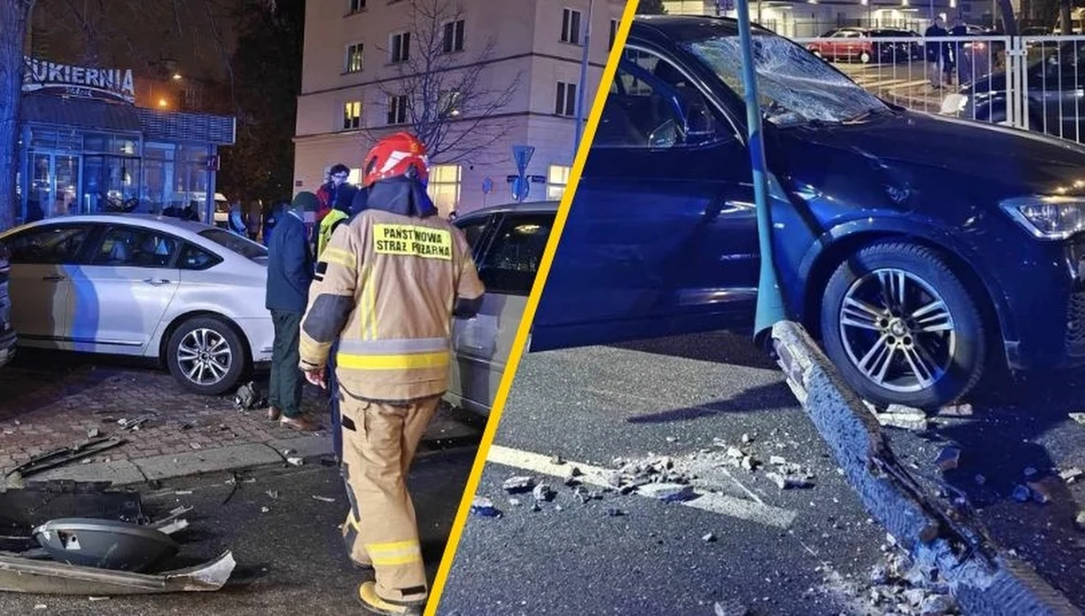 Do szpitala trafił sprawca poważnej kolizji, do której doszło w środę w Warszawie. Przy al. Niepodległości 111 kierujący samochodem Chrysler Voyager uderzył w latarnię, która spadła na jadące aleją bmw. Jak poinformowała RMF FM policja - w kolizji brały udział w sumie trzy pojazdy. Ruch na al. Niepodległości w kierunku ul. Woronicza był zablokowany.
