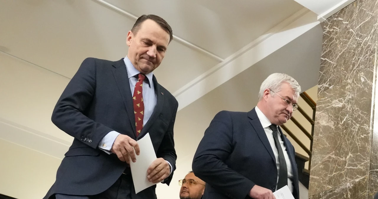 Szefowie dyplomacji Polski i Ukrainy: Radosław Sikorski i Andrij Sybiha