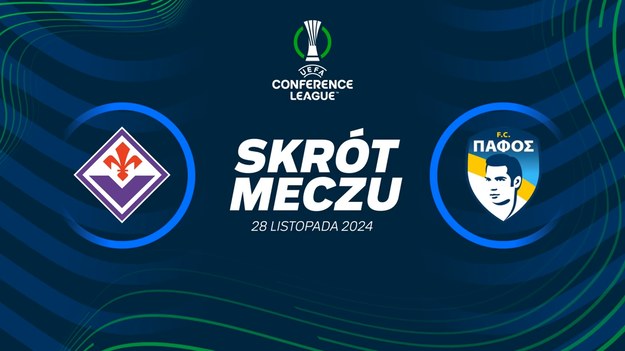 Skrót meczu Fiorentina - Pafos.

Pełne mecze Ligi Konferencji obejrzeć można w kanałach sportowych Polsatu.