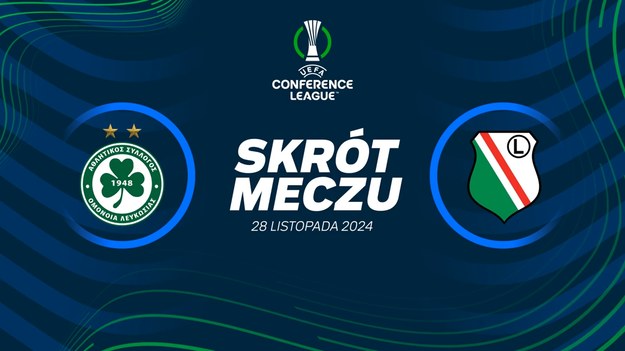 Skrót meczu Omonia Nikozja - Legia Warszawa.

Pełne mecze Ligi Konferencji obejrzeć można w kanałach sportowych Polsatu.