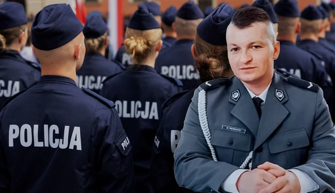 W całym kraju zawyły syreny. Policjanci upamiętnili śmierć kolegi