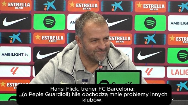 Hansi Flick, trener FC Barcelona, został zapytany o słabszą formę Manchesteru City pod wodzą Pepa Guardioli w Lidze Mistrzów. Choć unikał szczegółowej analizy, wyraził wsparcie dla swojego kolegi po fachu i życzył mu powodzenia w dalszych rozgrywkach. W wywiadzie Flick odniósł się także do wyjątkowej 125. rocznicy klubu oraz sytuacji związanej z remontem Camp Nou.