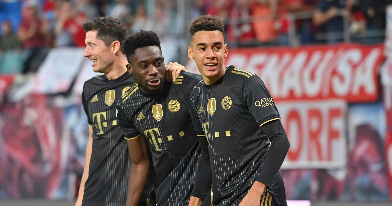 Robert Lewandowski, Alphonso Davies i Jamal Musiala