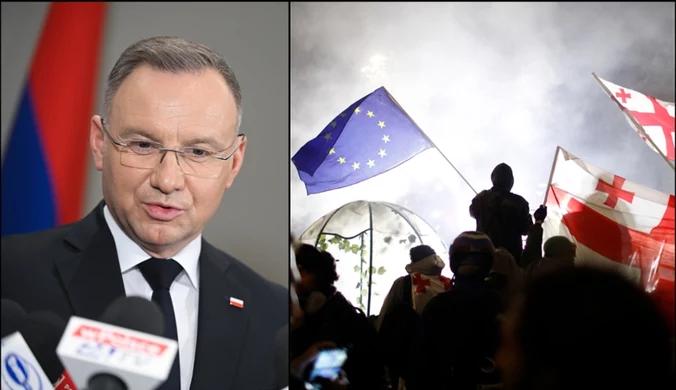 Andrzej Duda zwraca się do rządu Gruzji. Wymowne słowa