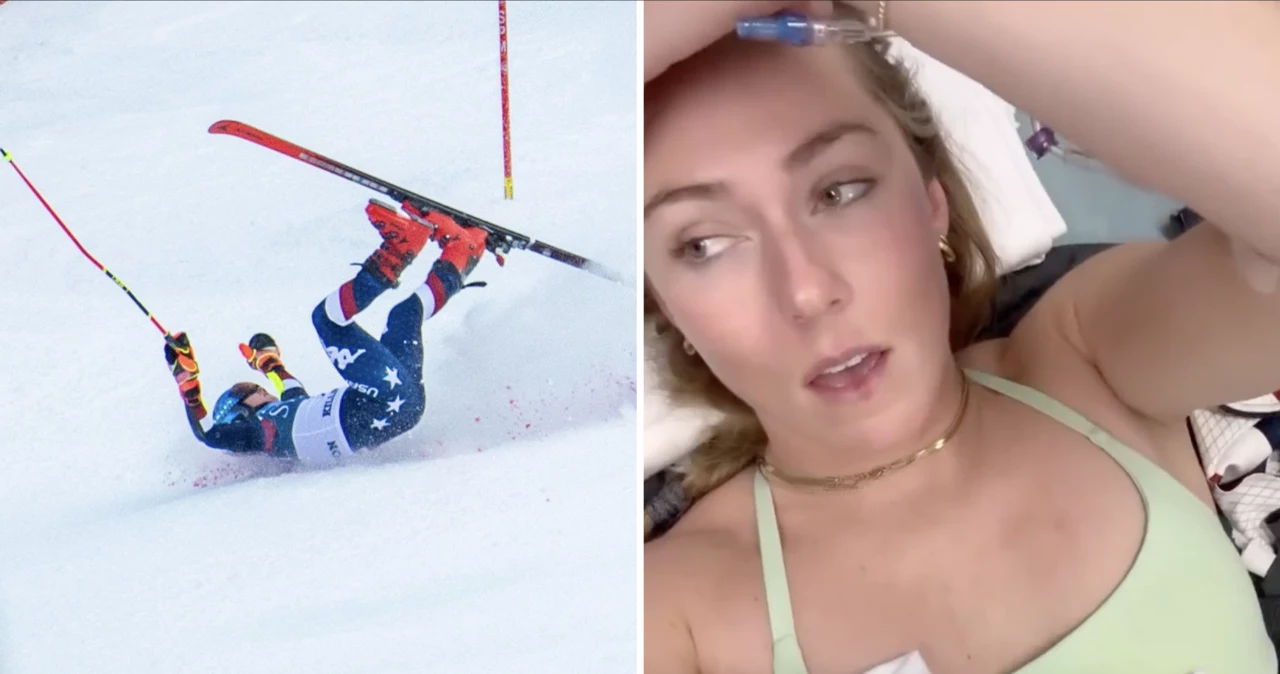 Mikaela Shiffrin zaliczyła potwornie wyglądający upadek w 2. przejeździe slalomu giganta