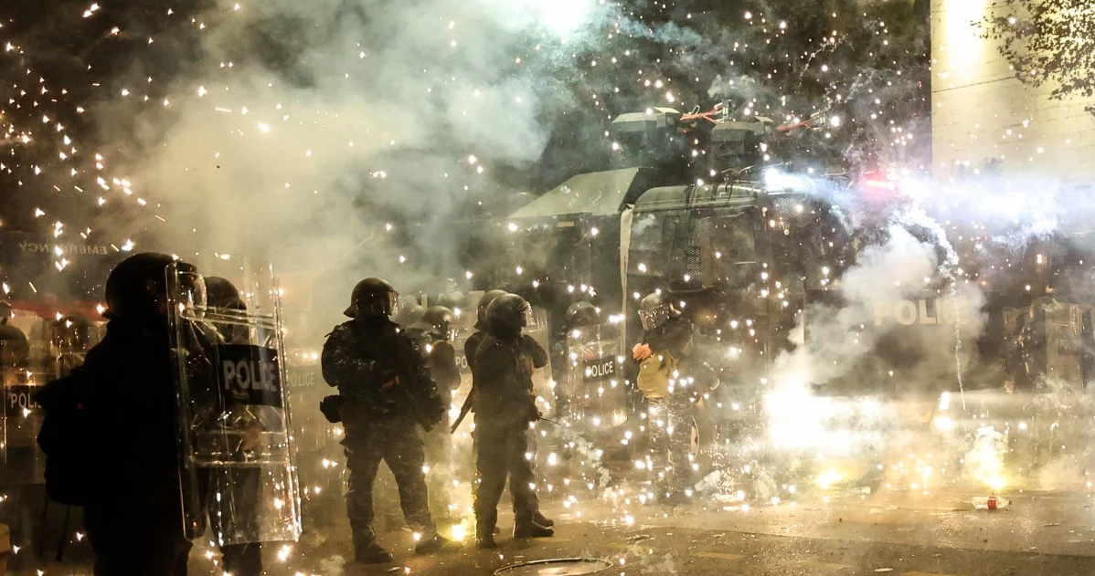 Zamieszki w Gruzji. Policja kontra demonstranci 