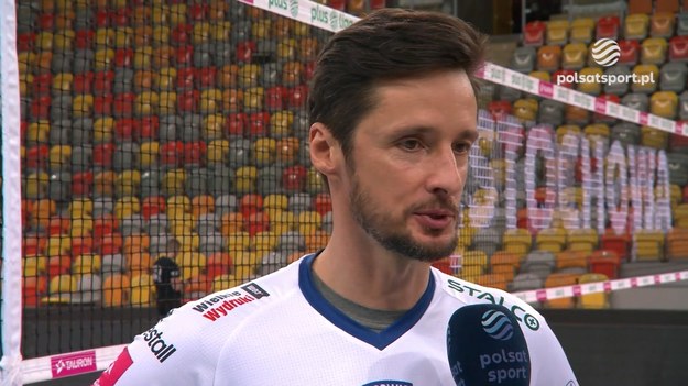 Łukasz Żygadło po meczu Steam Hemarpol Norwid Częstochowa - Trefl Gdańsk (2:3).

