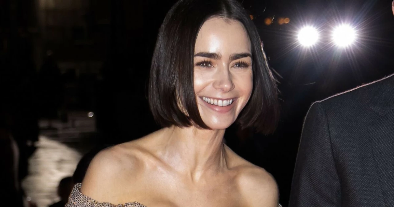  Serialowa Emily w Paryżu skradła show na premierze. Lily Collins olśniewała w złotej sukni