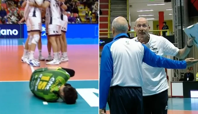 Sędzia zablokował siatkarza wicemistrzów Polski. Awantura w Lidze Mistrzów