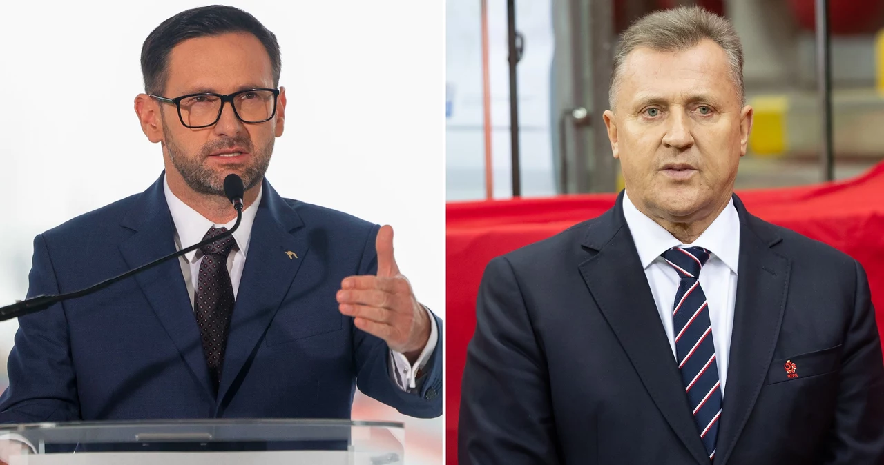 Daniel Obajtek (był prezes PKN Orlen) i Cezary Kulesza (prezes PZPN)