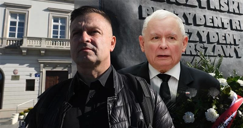 Od lewej: Zbigniew Komosa i Jarosław Kaczyński