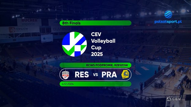 Skrót meczu Asseco Resovia Rzeszów – VK Lvi Praga z 1/8 finału Pucharu CEV siatkarzy.