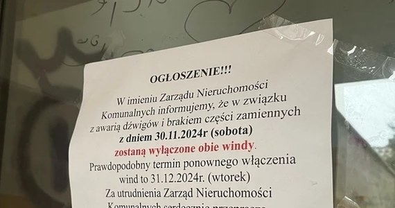 Jest szansa na szybsze zakończenie dramatu mieszkańców wieżowca przy ulicy Wyżynnej 16 w Lublinie, w którym w sobotę wyłączono wszystkie windy. Jak dowiedzieliśmy się w Zarządzie Nieruchomości Komunalnych, w przyszłym tygodniu uruchomiony może zostać jeden z dźwigów. 