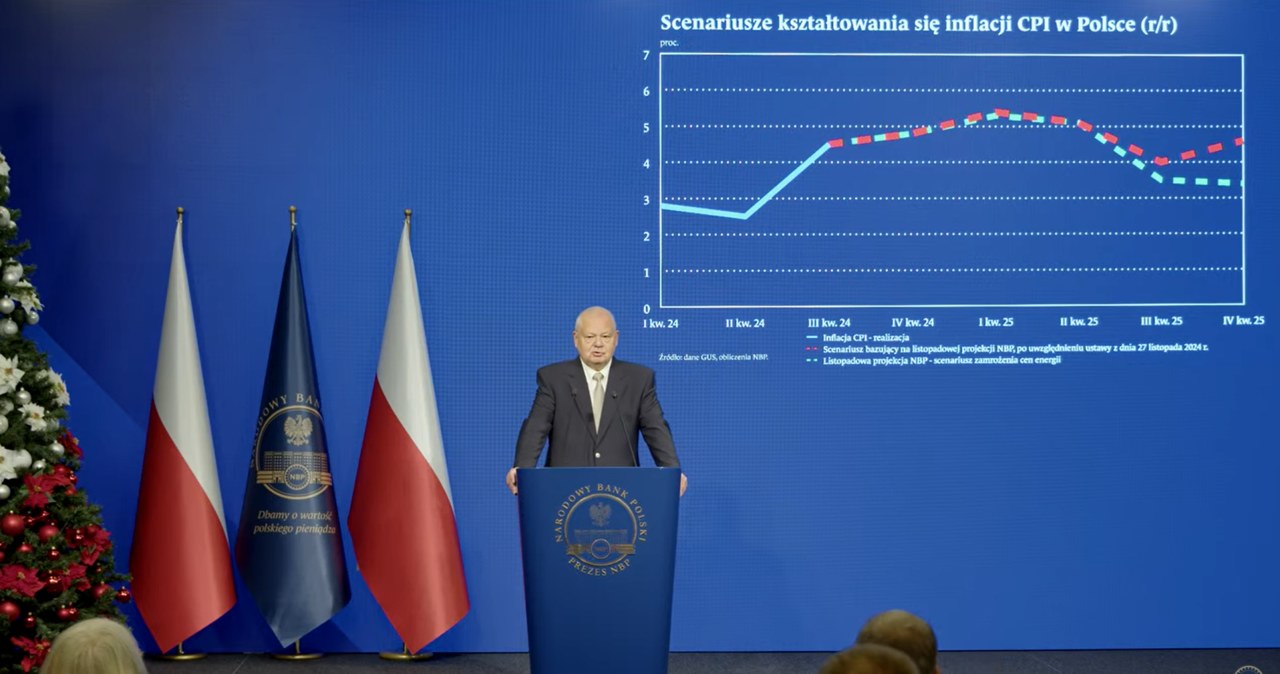 Adam, Glapiński, podczas, czwartkowej, 0512, konferencji, prasowej, ocenił, bieżącą, sytuację, ekonomiczną, Polsce, Wchodzimy, o Adam Glapiński odsłonił karty. Wchodzimy w okres mniej klarowny