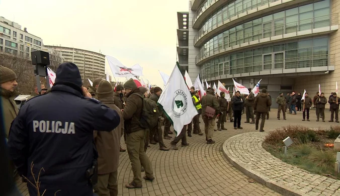 Protest leśników w Warszawie. "To nie do przyjęcia"