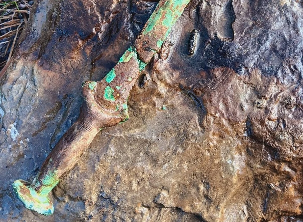 Liczący ok. 3000 lat miecz został znaleziony na terenie Podkarpacia. Tego niezwykłego odkrycia dokonali pasjonaci historii i militariów. Choć nie tego się spodziewali. Ruszyli w teren w poszukiwaniu artefaktów z czasów I i II wojny światowej. Natrafili na broń z epoki brązu.